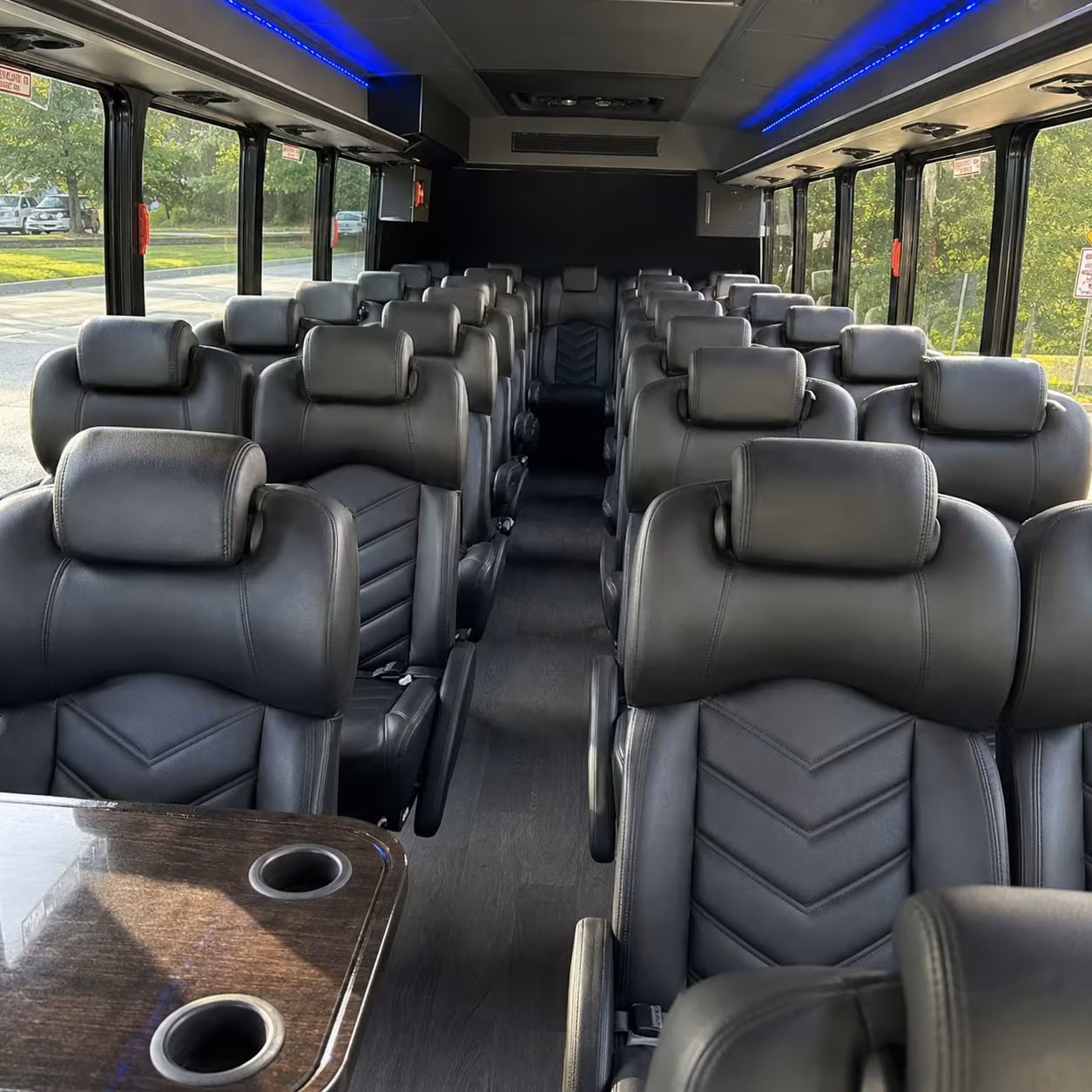 30 passenger minibus inside