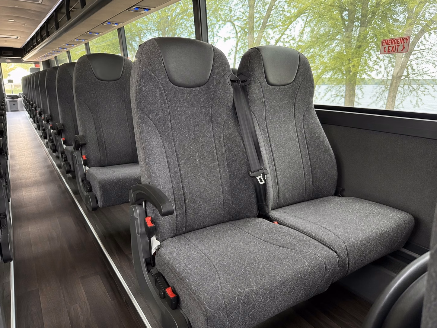 fontana charter bus interior
