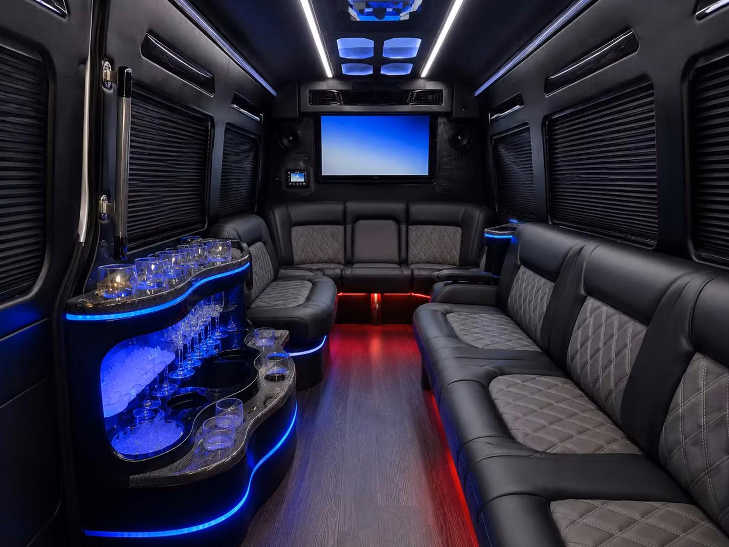sprinter van transportation for groups and events across fontana